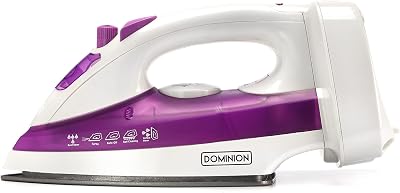 Dominion STEM Iron with Retractable Cord, Purple