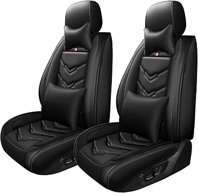 Car Seat Cover for Toyota Gr86 2022-2024, Luxury Leather Automotive Interior Accessories, Waterproof Non-Slip Durable Vehicle Seat Cushions2 Seats Luxury,Black