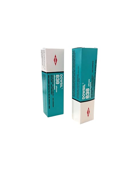 DOWSIL 838 Silicone Adhesive-Sealant White 3 oz - (2-Pack)