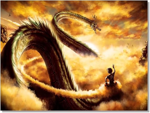 Anime Drogon Boll Z Poster For Fans Kids Birthday Gifts-Manga Lovers Posters Canvas Art Print Manga Picture For Teen Girls/Boys Room Bedroom Wall Decor