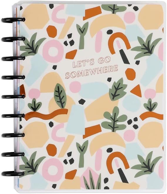 Happy Planner 2023 Daily Diary and Calendar, 18-Month Daily, Weekly, Monthly July 2023Dec. 2024 Planner Diary, Vertical Layout, Bright Travels Theme, Classic Size, 17.78 x 23.50 cm (7" x 9 3/4")