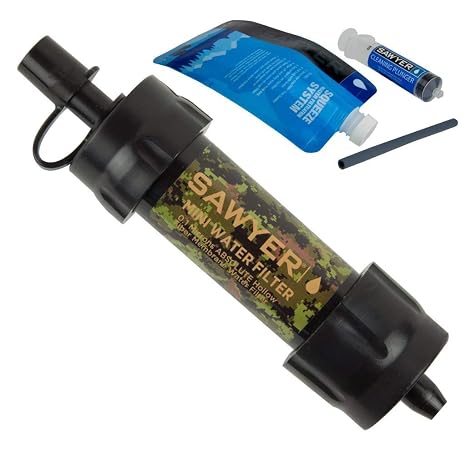 Sawyer Products SP107 MINI Water Filtration System, Single, Camo