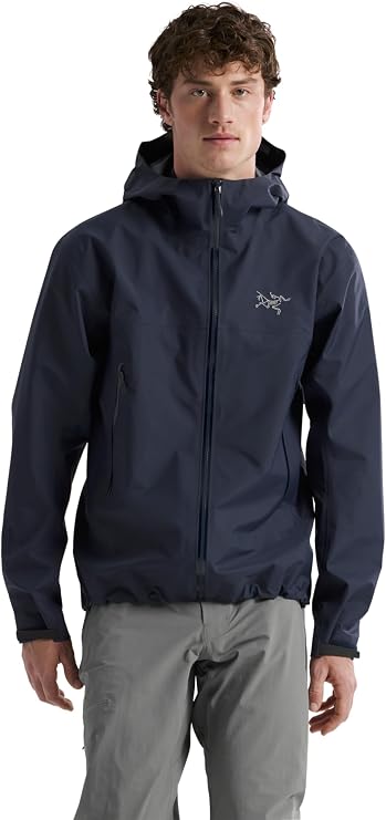 Arc'teryx Beta Jacket Men's | Gore-Tex ePE Shell, Maximum Versatility - Hiking Jacket, Waterproof Rain Jacket | Black Sapphire, Small