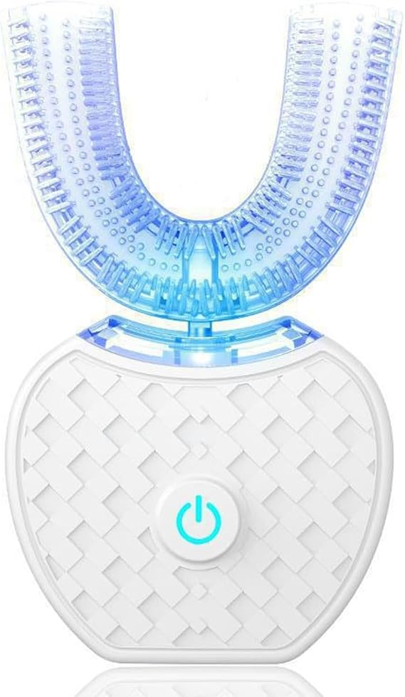 Electric Sonic Toothbrush, U-Shaped 360 Ultrasonic Teeth Whitening Brush, Automatic Cleaning for Adults, 3 Modes