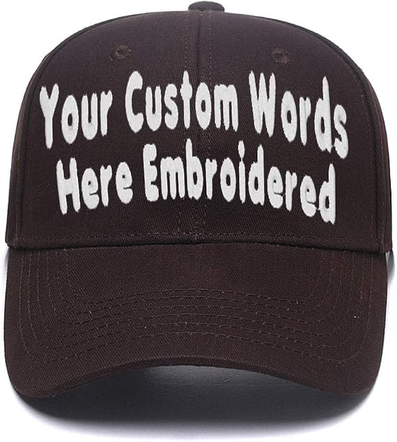 Custom Embroidered Baseball Hat Personalized Adjustable Cowboy Cap Add Your Text