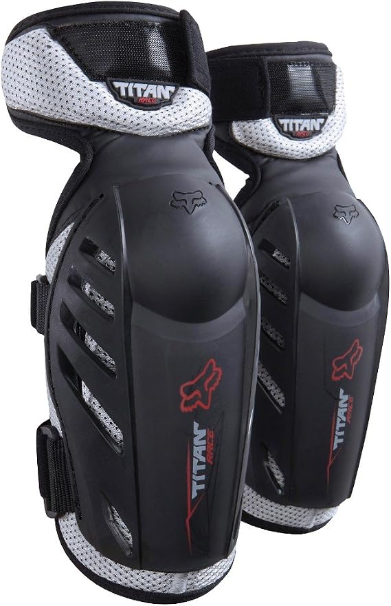 Fox Racing Titan Race Motocross Dirt Bike Elbow Pads, Black, Small/Medium