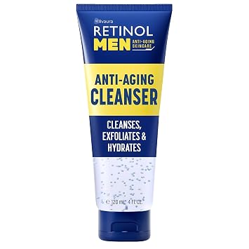 LIVAURA Retinol Mens Facial Cleanser Gentle Face Cleanser & Face Wash, Hydrating Gel Cleansers for Dry, Oily & Sensitive Skin, Daily Cleansers for Skin Care Routine, Dry Skins, Moisturizing