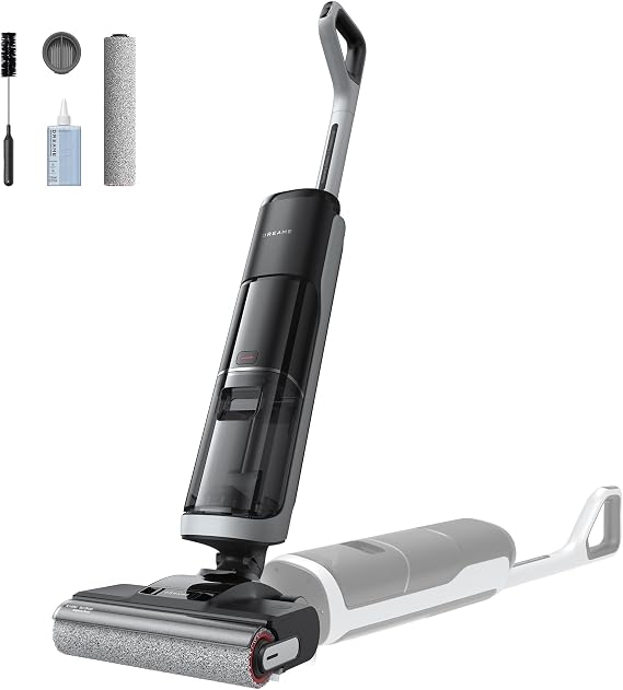 dreame H14 Cordless Vacuum Mop, 180 Lie-Flat Wet Dry Vacuum cleaner, 140F Brush Washing, Fast Hot Air Drying in 5Mins, Smart Hard Floor Cleaner Machine with Powerful Suction, Great for Sticky Messes