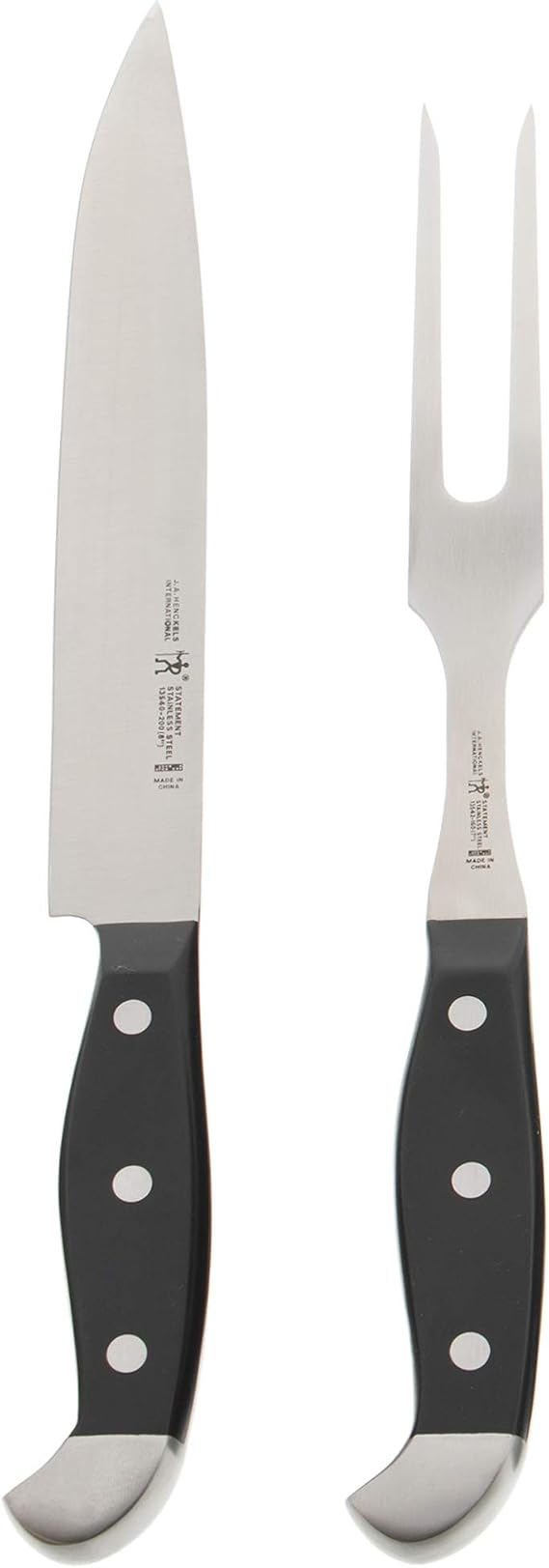 Henckels Statement 2 pc Turkey Carving Knife & Fork Set, German Engineered