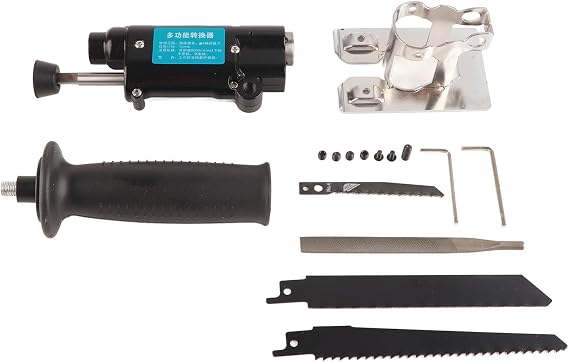 Electric Drill Multi Function Converter, Jigsaw, Reciprocating Saw, Electric File 3 in 1, Protable Reciprocating Saw Adapter for Cutting Wood, Steel Pipe, Plastic