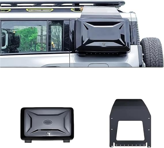 Roof Platform Rack Compatible For CHERY JETOUR T2 ICAR 03 2024-2026 Rack Ladder Side Storage Box Window Protection Panel Tent(Brown)