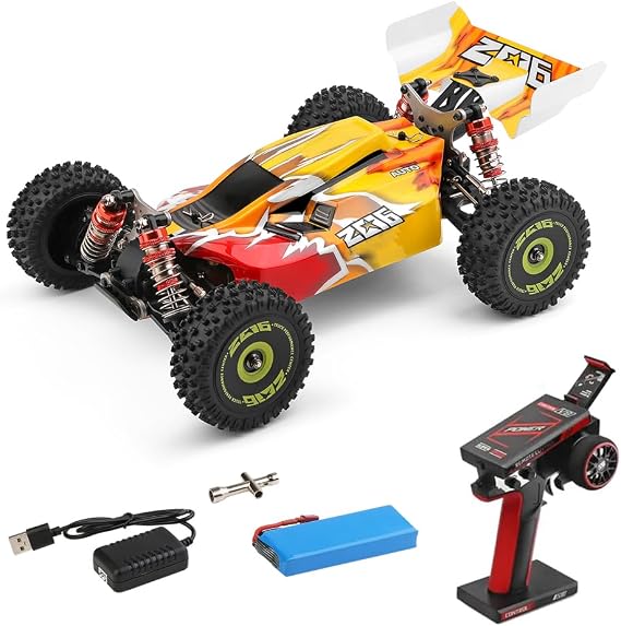 GoolRC WLtoys 144010 Brushless RC Cars for Adults, 1:14 Scale Remote Control Car, High Speed Racing RC Buggy, 2.4GHz RC Drift Car with Metal Chassis