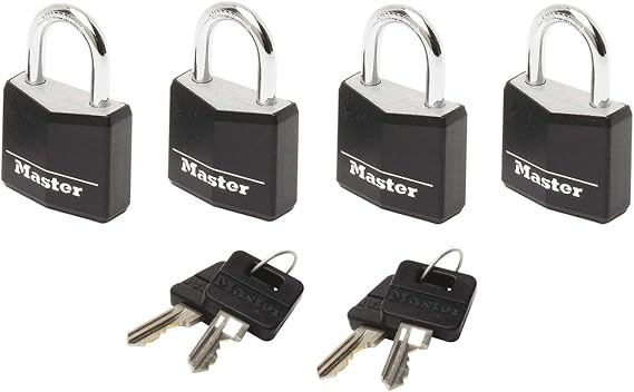 Master Lock Unisex Travel Accessory Luggage Lock, Black, 2 mm
