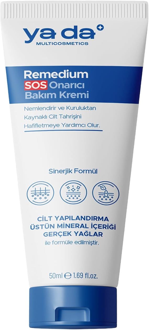 Remedium SOS Cica+ Bakım Kremi | 50 ml | Tahriş Hafifletmeye Yardımcı | Yoğun Nem ve Cilt Bariyerini Destekleyen Günlük Bakım