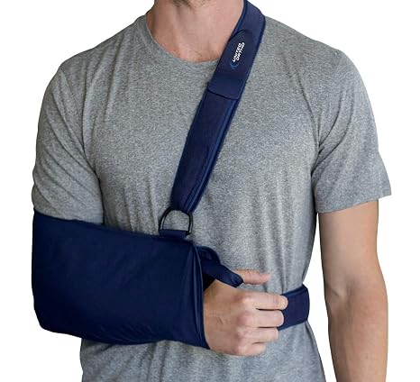 United Ortho Deluxe Shoulder Immobilizer, Medium, Blue