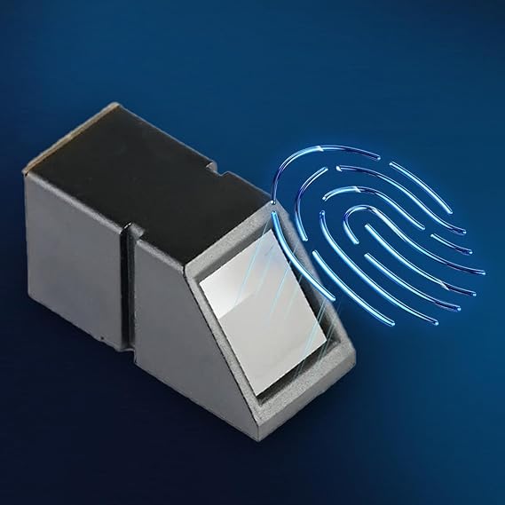 Optical Fingerprint Module Sensor R307 Fixd Sensor, Optical Fingerprint Reader Sensor Module Door Lock Access Control Red Light, Fingerprint Reader Module for Access Control Attendance (A)