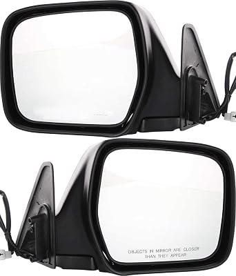 Kool Vue Driver Side Mirror & Passenger Side View Mirrors for Toyota Land Cruiser 1990-1997, Paintable