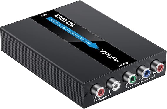 HDMI to Component Converter with Scaler Function, Aluminum 1080P HDMI to YPbPr Converter