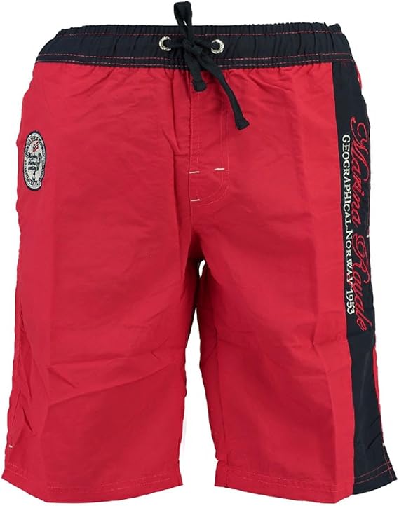 Geographical Norway Men's Quannee Swim Shorts, red, M