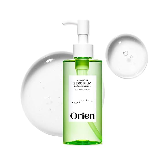 Orien Mugwort Zero Film Cleansing Oil 6.76 fl.oz. 200ml Daily Makeup Blackhead Removal No pore clogging Korean skincare double cleansing