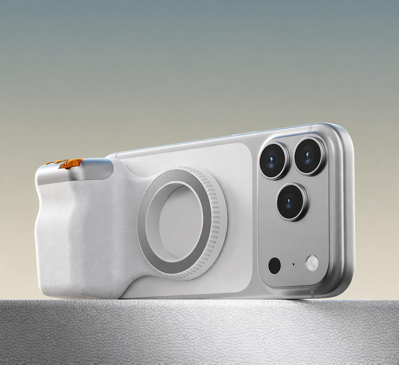 Coverzone Manyetik MagSafe ile Uyumlu Premium Edition Kamera Stabilizatörü, 10M Uzaktan Kumanda, Çift Taraflı Magnet, Selfie Çekimi, Bluetooth Bağlantı, Zoom Kontrol Özellikli | ZR1222
