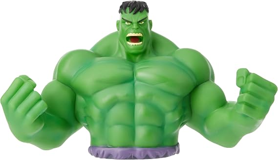 Marvel Hulk Bust Bank Green PVC Coin Bank Collectible