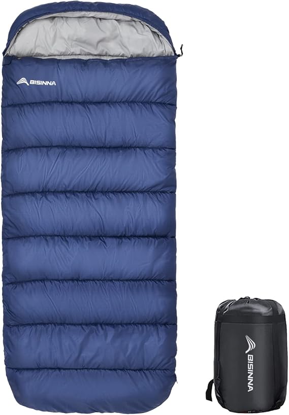 BISINNA XXL Sleeping Bag(90.55"x39.37") for Big and Tall Adults Plus Size