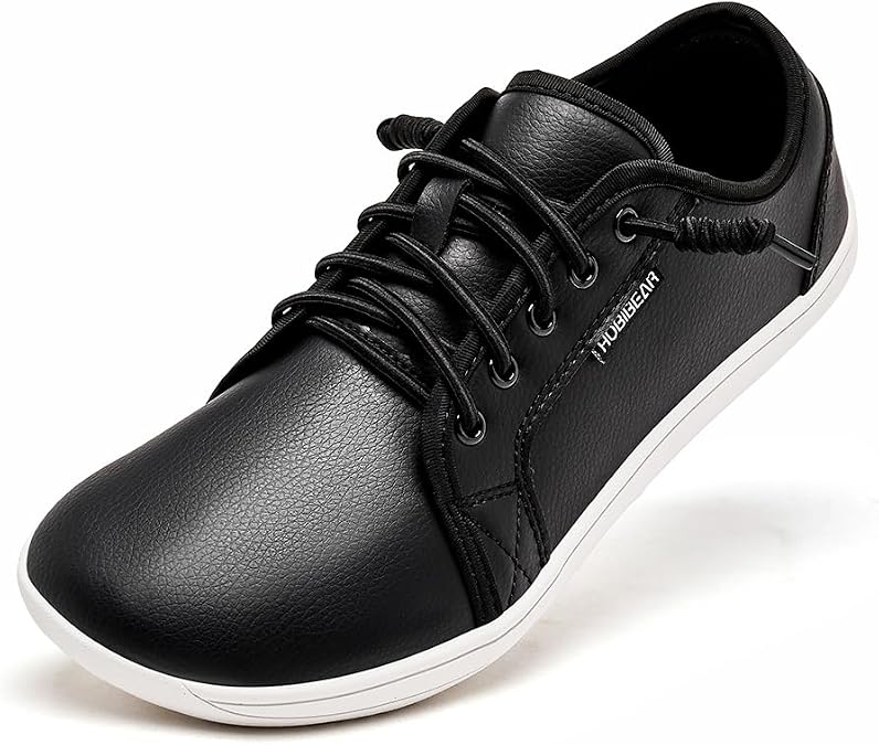 HOBIBEAR Womens Mens Wide Minimalist Barefoot Sneakers Zero Drop Slip on Shoes Lightweight Comfortable