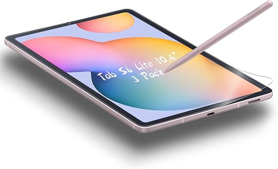 PYS 3 Pack Paper Screen Protector for Samsung Galaxy Tab S6 Lite (10.4 Inch, 2024/2022/2020 Model) - Write and Draw Like on Paper, Matte PET Film, Nib Friendly, Anti-Glare