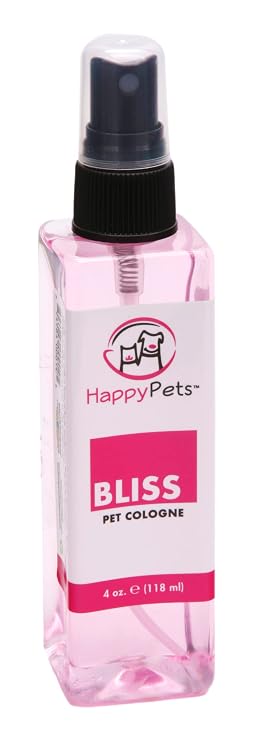 Showseason Happy Pets Bliss Pet Cologne 4 oz. For Dogs | Long-Lasting Odor Eliminator | Cruelty-Free | Paraben-Free | Biodegradable and Non-Toxic | Made In The USA