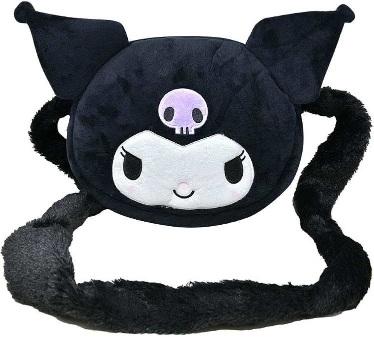 Kuromi Classic Crossbody Bag for Kids, Black