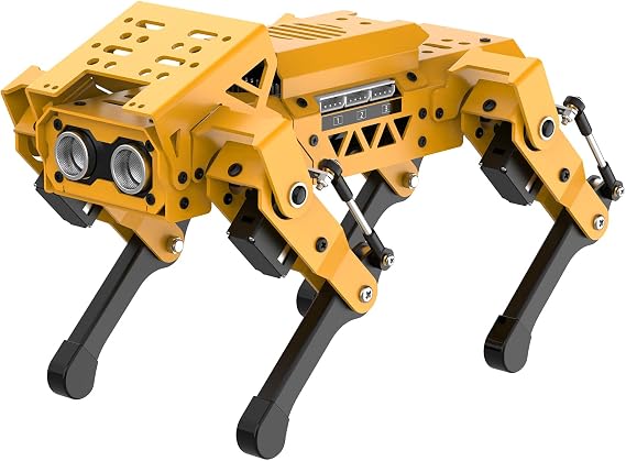 MechDog Robot Dog for Arduino Scratch Python Smart Robot with ESP32 Controller IMU Ultrasonic AI Camera, Self Balancing Target Recognition & Tracing Open Source Programming Science Set, Standard Kit