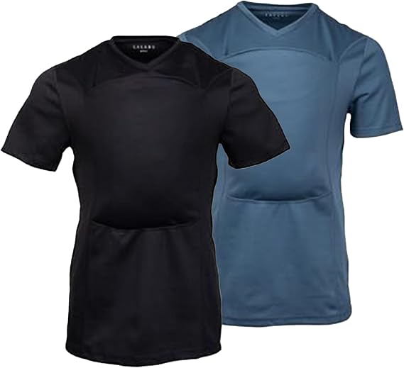 Lalabu The Dad Shirt 2-Pack | Black & Brook - X-Large | Hands-Free Baby Carrier for Dad with Kangaroo Pouch | Engineered for Bonding, Safety, Comfort for Newborns Up to 15 Lbs. | CPSC Approved