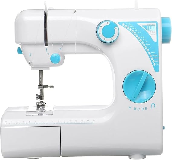sewing machine sewing machine portable mini sewing machine 19 stitches 110-240V electric sewing machine portable desktop household LED tailor pedal gift for kids WEWYQSJXBXF-4129