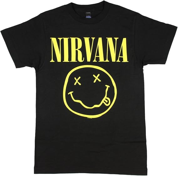 Nirvana Smile T-Shirt Black XL