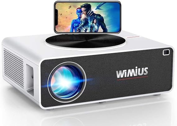 5G WiFi Projector, WiMiUS 4K Video Projector Native 1920x1080 LED Projector