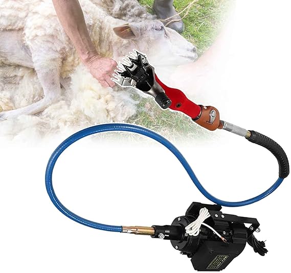 Electric Goat Shearing Machine, Sheep Grinding Shearing Machine, Sheep Shears Pro for Shaving Fur Wool in Sheep, Goats, Cattle, Farm Livestock Pet, Animal Hair Clipper,Standard