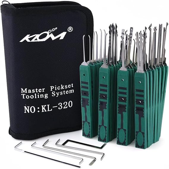 Professional Klom Locksmith Tools KLOM320 32PCS ganzuas para cerrajero Hook Muti-Scenes Use Lock Pick Kits