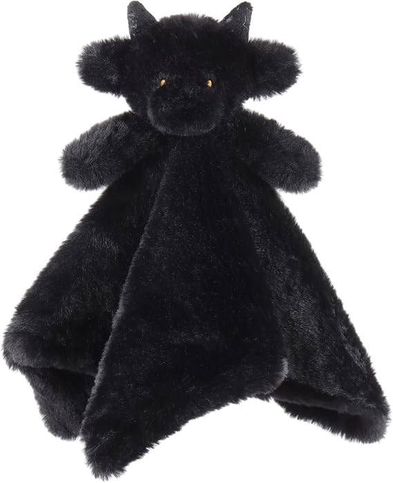 Apricot Lamb Black Dragon Soft Loveys for Babies Security Blanket 14''