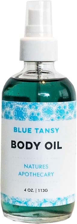 Blue Tansy Body Oil | Ultra-Moisturizing | Wildly Luxurious - All-Natural, Hypoallergenic Bath, Body, Massage Oil - Handmade in USA by DAYSPA Body Basics Small, 4 oz.