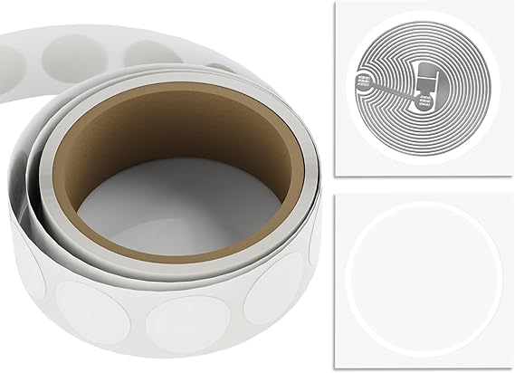 20 adet TimesKey NFC Çıkartması NTAG 213 Tam Programlanabilir NTAG213 NFC Etiketleri Dairesel Çıkartmalar, Android ve Diğer NFC Etkin Cihazlarla Uyumlu 144 Bayt Bellek