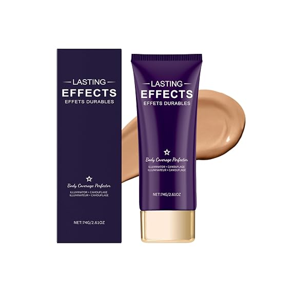 Body Coverage Perfector Waterproof No Transfer, Leg & Body Tattoo Makeup Cover Up, Body Blur Concealer Foundation, Long Lasting, Natural Color, 2.6 Oz
