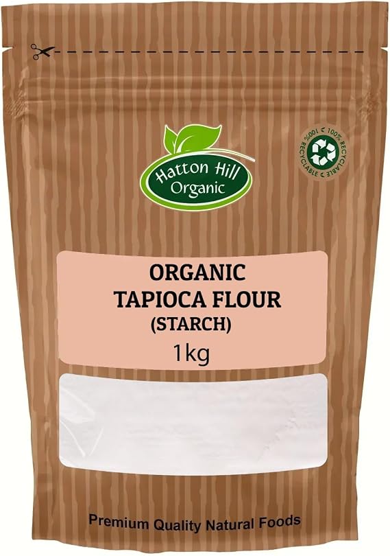 Organic Tapioca Flour (Starch) 1kg by Hatton Hill Organic