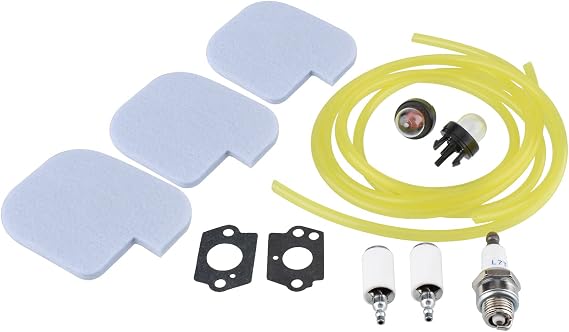 Cancanle Air Filter Fuel Rebuild Kit for Poulan P3314 P3416 P3816 P4018 PP3416 PP3516 PP3816 PP4018 PPB3416 PPB4018 PPB4218 S1970 Gas Chainsaw
