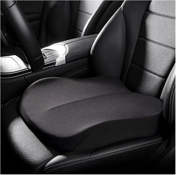Car Booster Seat Cushion for Ferrari Roma Spider Portofino M 812 GTS Purosangue, Cack Fatigue Relief Bolster Heightening Broader View Support Spine Long Trip Wedge Memory Foam Pad