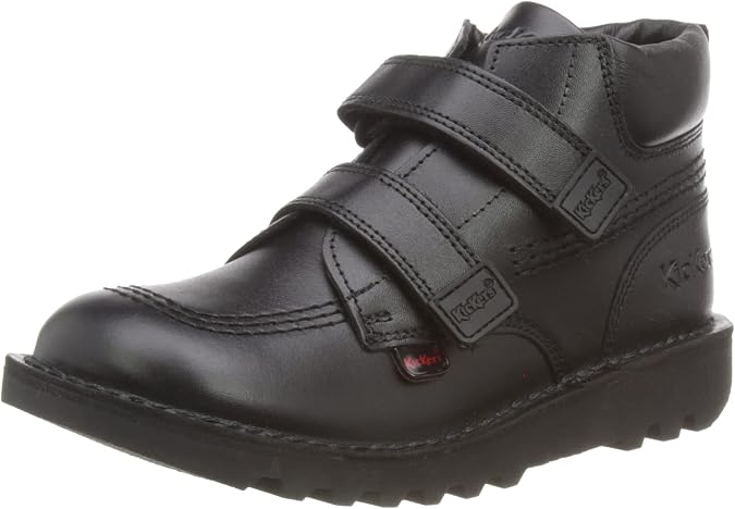 Kickers Boy's Kick Hi Roll Ankle Boot | Sturdy Ankle Boot Design | Everyday Comfort Fit, Cushioned for All-Day Wear