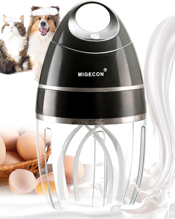 MIGECON Stand Mixer Electric Kitchen Mixer Egg Electric Whisk, Dark Grey
