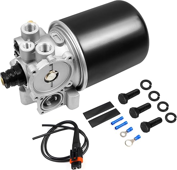 Air Dryer Compatible with Volvo Freightliner Kenworth Peterbilt Columbia International Western Star Trucks Bus RV Tractors Replace R955300 R955315 R955079 955300 955079 R955082