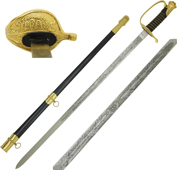 Medieval Warrior US Cavalry Commemorative Saber with Scabbard