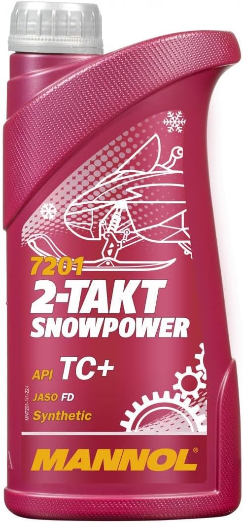 MANNOL 7201 Engine Oil for Off-Road Equipment and ATV 2-Takt Snowpower, 1L